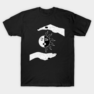 Witch Hand Sun Moon Selenelion T-Shirt